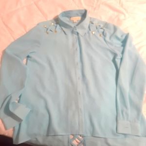 Nwt Light aqua Nicki Minaj blouse